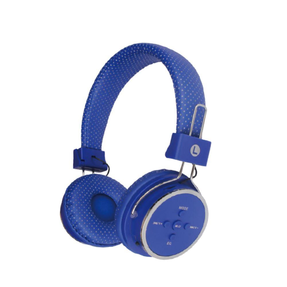 Fone De Ouvido Wireless Stereo Headphone Micro Sd P2 Azul