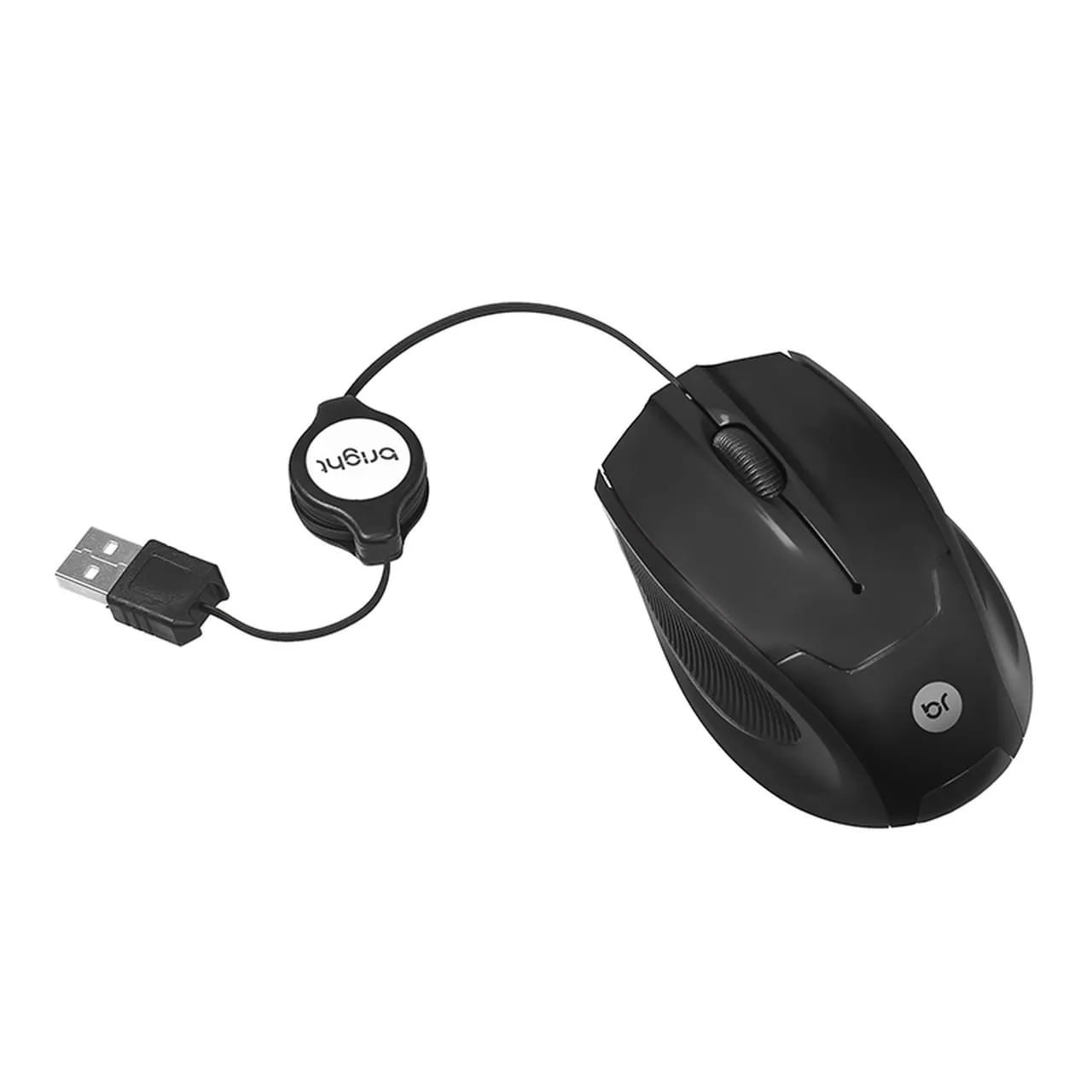 Mini Mouse Óptico Retrátil USB Bright 0111