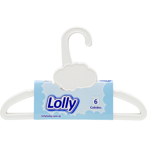 Conjunto 6 Cabides Infantis Special Lolly Branco