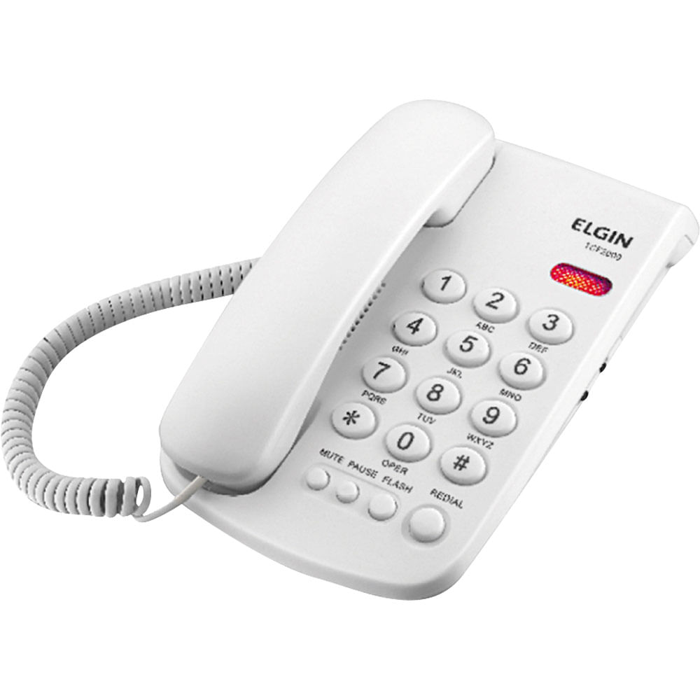 Telefone com Bloqueador Elgin TCF 2000 Branco