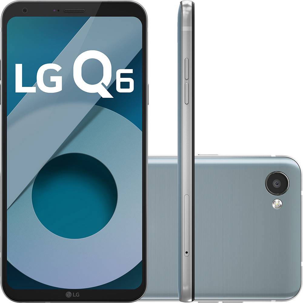 Smartphone LG Q6 M700TV 32GB Desbloqueado com Dual Chip, Tela 5.5", 4G/Wi-Fi, 13MP e GPS - Cinza