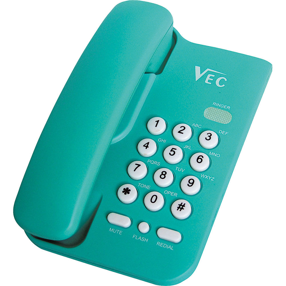 Telefone com Bloqueador Vec KXT3026 Verde