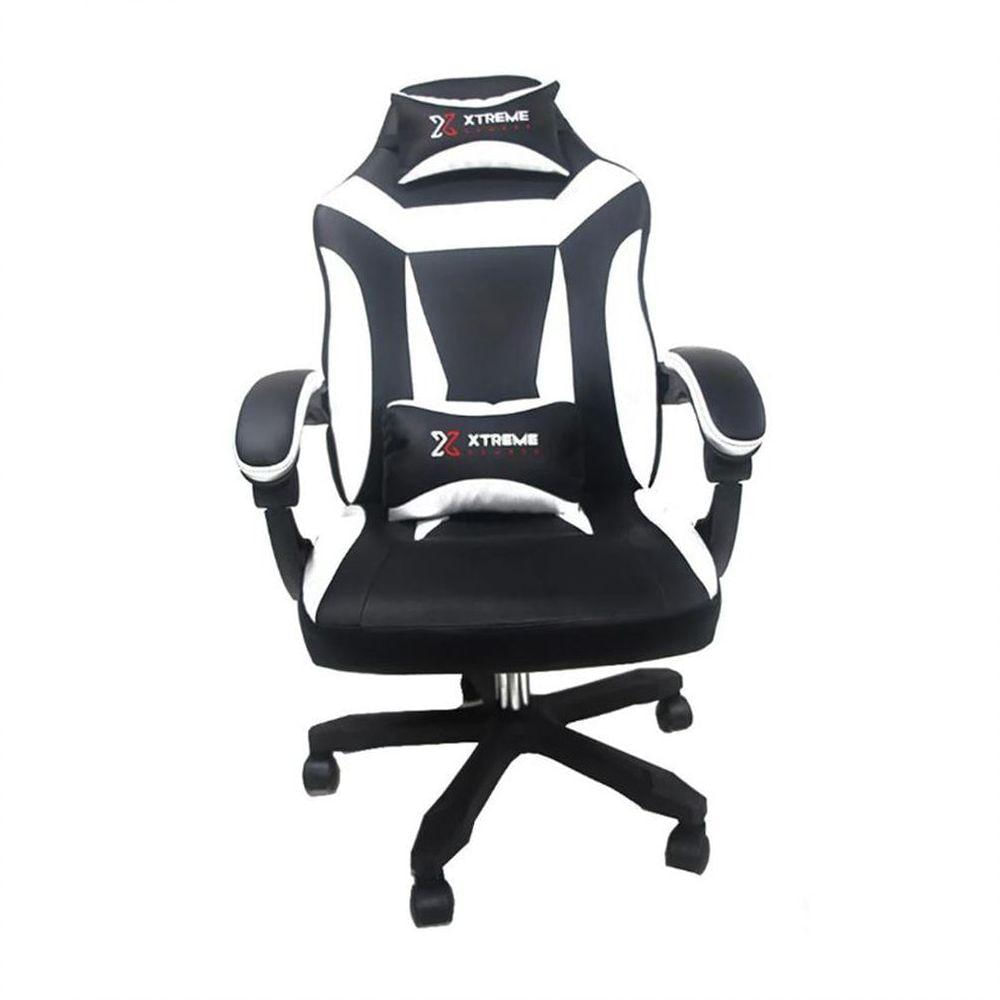 Cadeira Gamer Xtreme N1905960D Suporta 120Kg Reclinável Evolux Preto Com Branco
