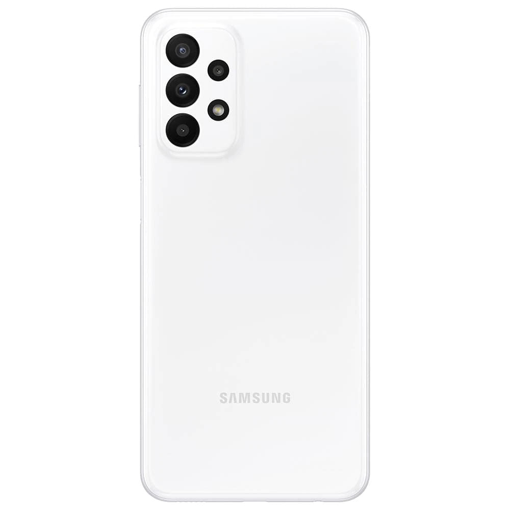 Smartphone Samsung Galaxy A23 128GB 4GB RAM Câmera Quadrupla + Selfie 8MP Tela 6.6" - Branco