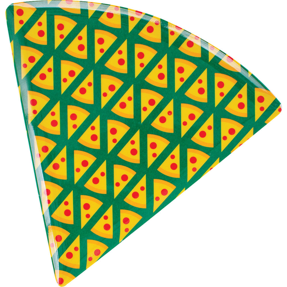 Prato para Pizza de Melamina Triangular 22cm Pedaços