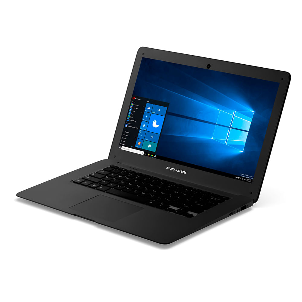 Notebook 14" HD Multilaser Legacy PC101 Intel Atom 2GB 32GB Windows 10 Preto