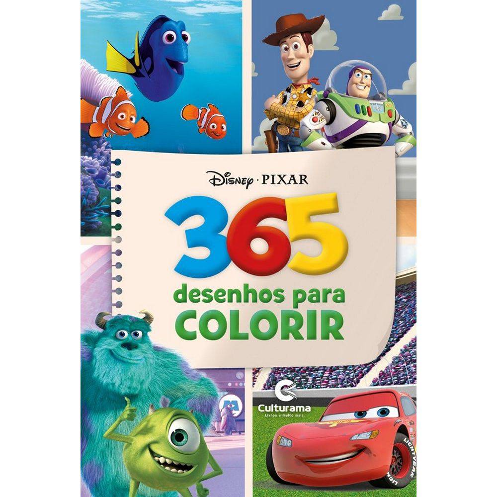 Livro Infantil 365 Desenhos Disney Culturama Meninos