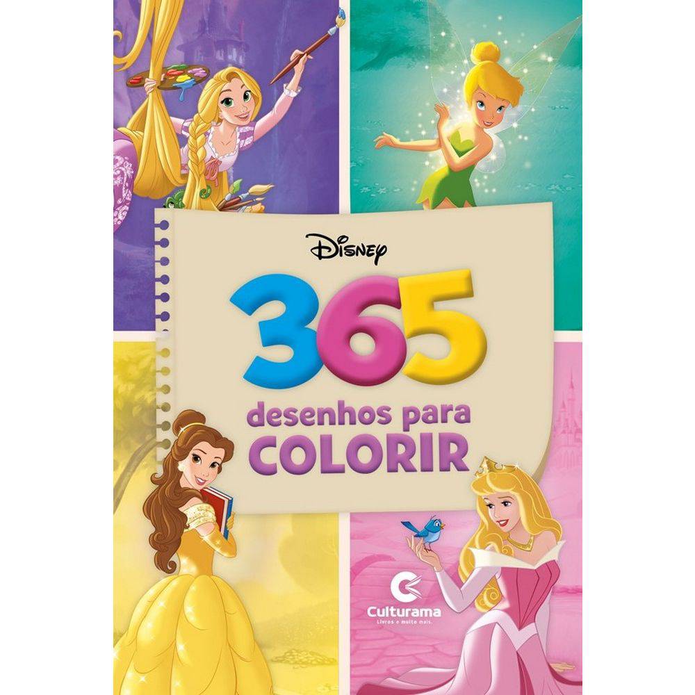 Livro Infantil 365 Desenhos Disney Culturama Meninas