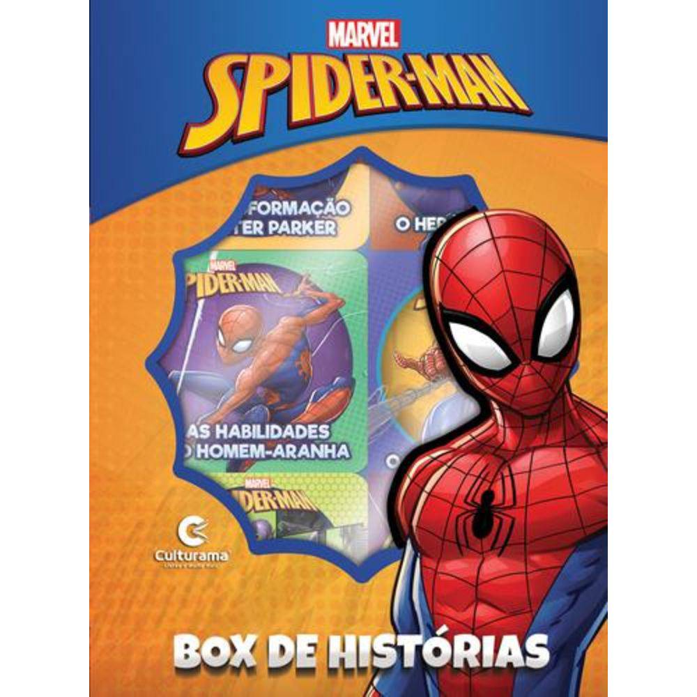 Livro Infantil Box de Histórias Culturma Homem Aranha