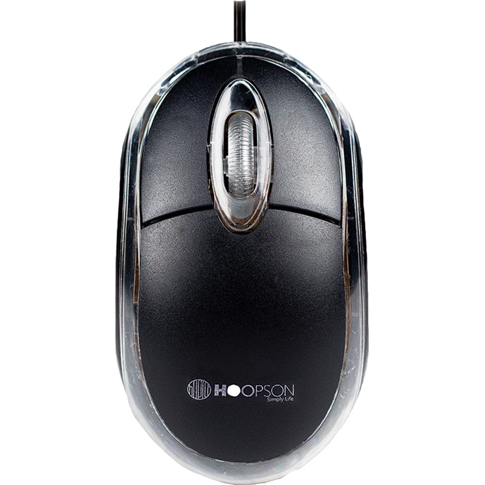 Mouse USB Óptico Hoopson Office MS-035 Preto
