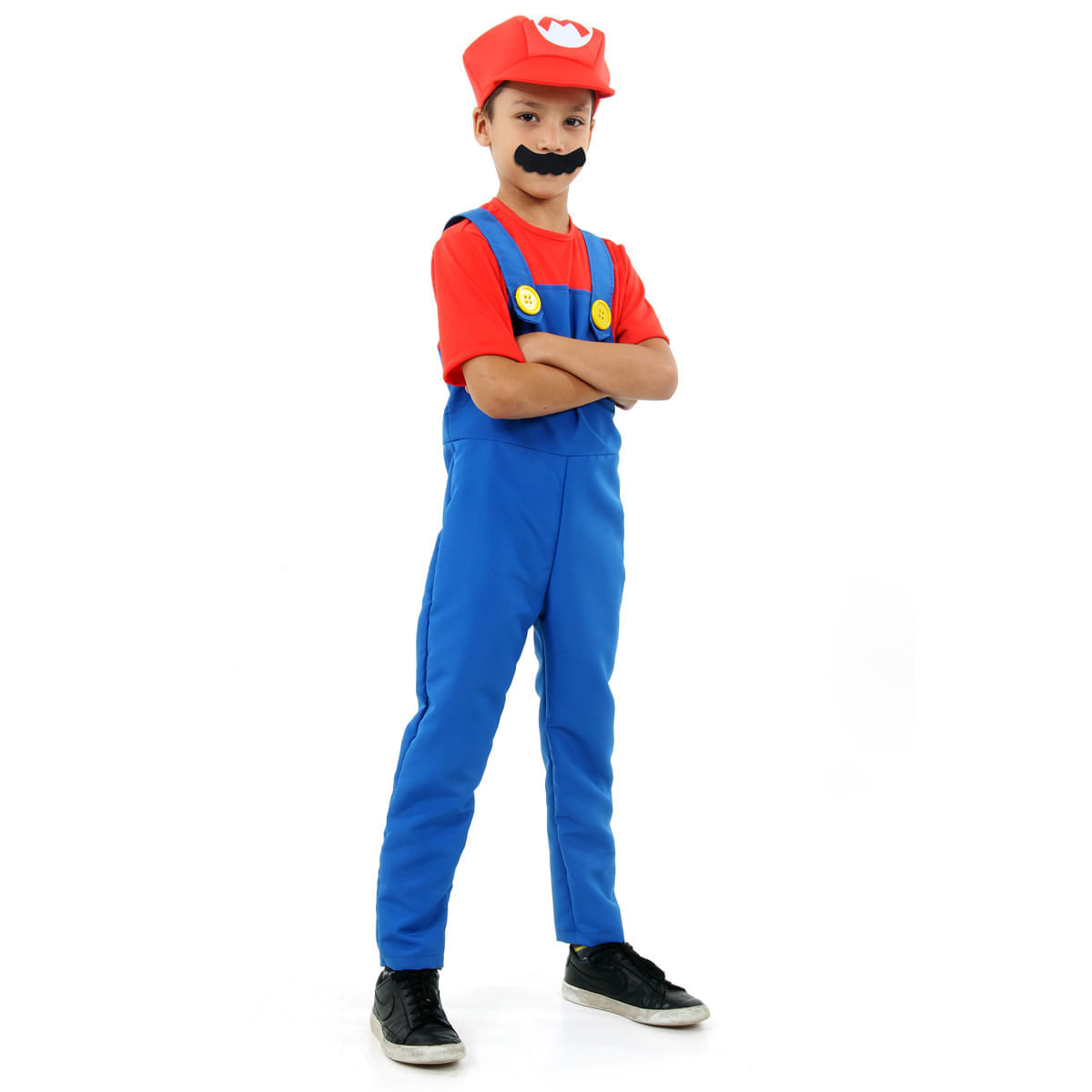 Fantasia Mario Bros Infantil Luxo - Super Mario World P / UNICA