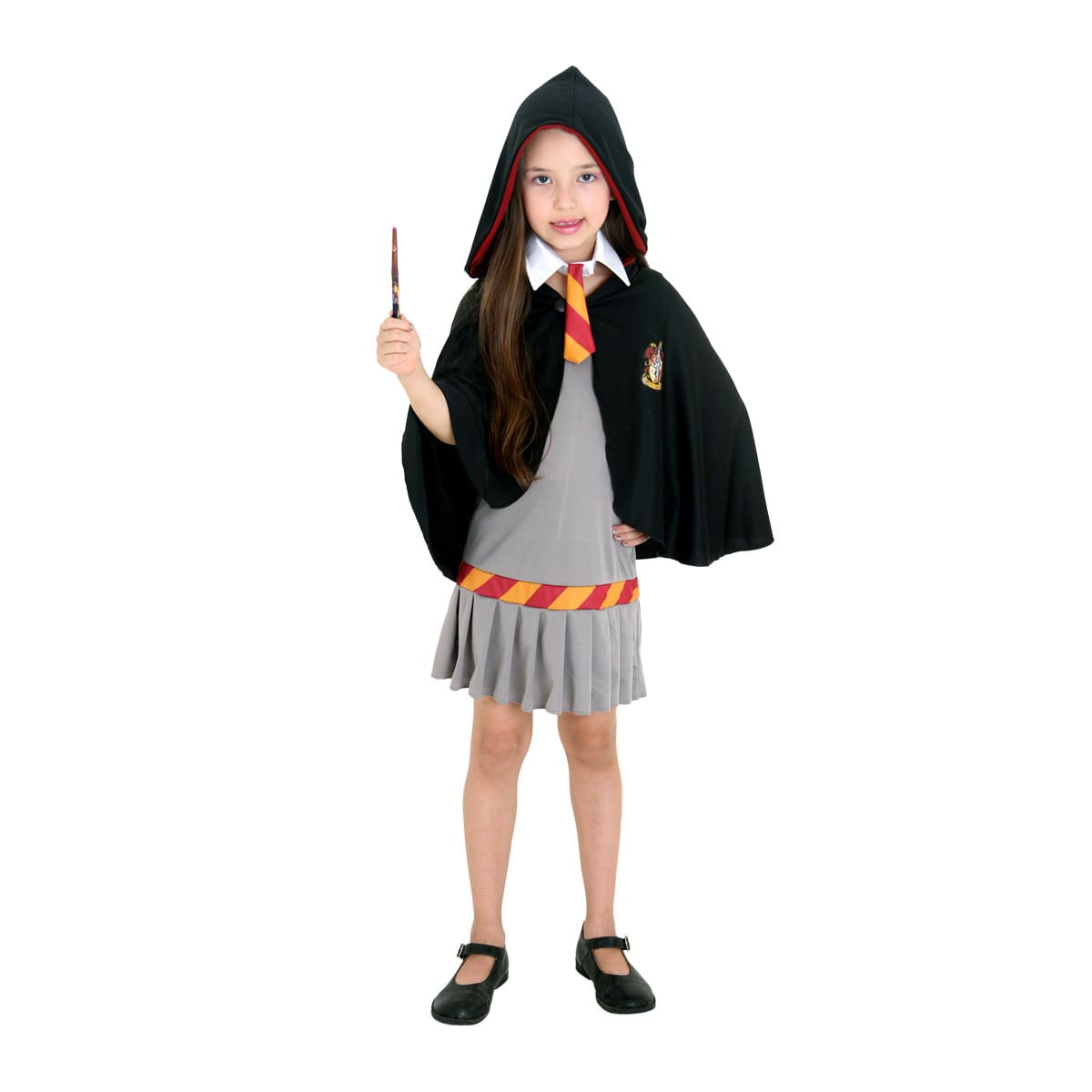 Fantasia Hermione Grifinória Infantil Original - Harry Potter P / UNICA