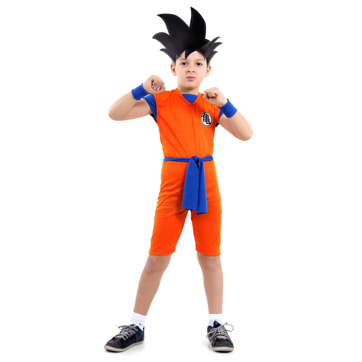 Fantasia Goku Curto Infantil - Dragon Ball Z P / UNICA