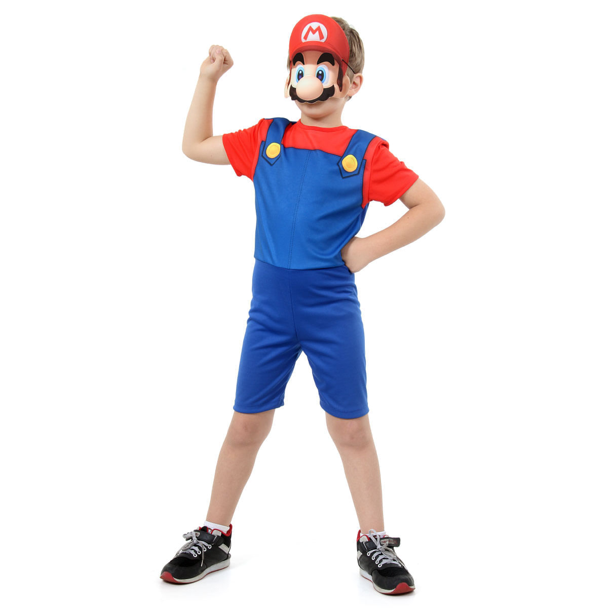 Fantasia Mario Bros Infantil - Super Pop - Super Mario World - Original P / UNICA