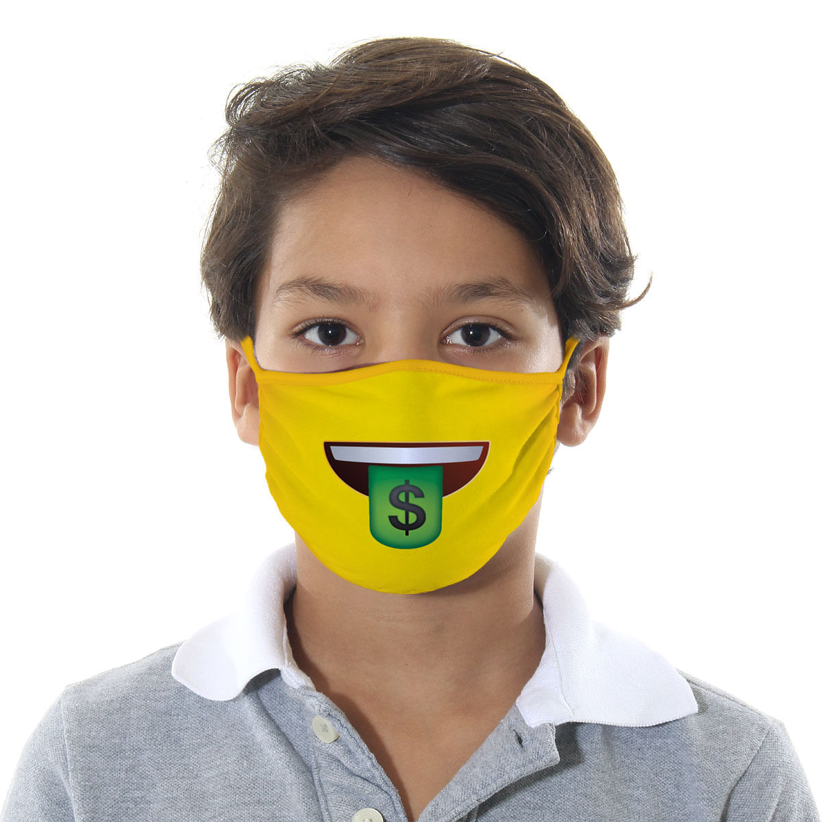 Máscara de Proteção Infantil - Emoji Dinheiro - Mask4all P / UNICA