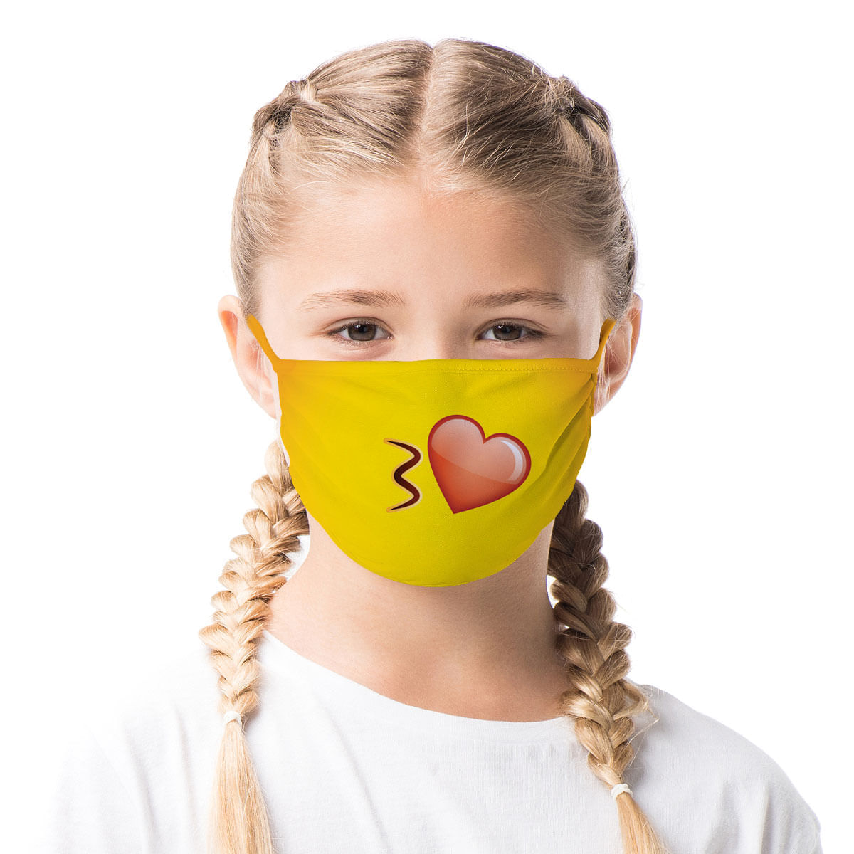 Máscara de Proteção Infantil - Emoji Beijo - Mask4all P / UNICA