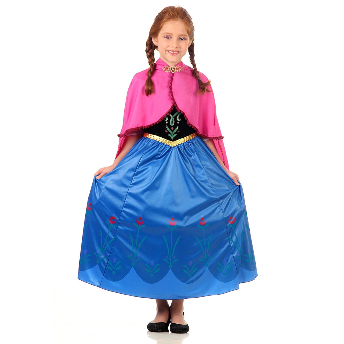 Fantasia Anna Frozen Infantil Luxo - Disney P / UNICA