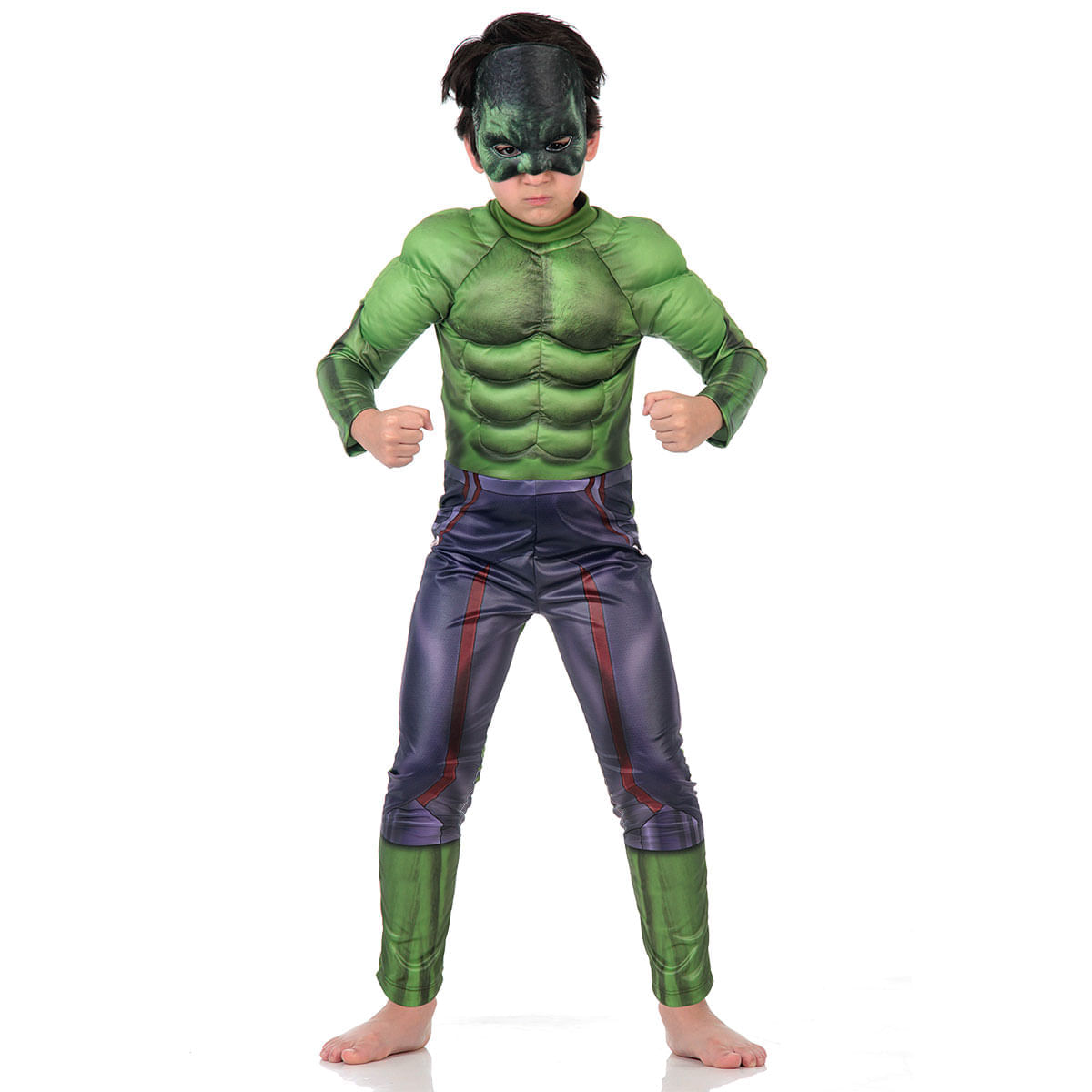 Fantasia Hulk Infantil Peitoral - Avengers P / UNICA