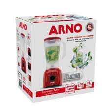 Liquidificador Arno Power Mix LQ11 550W 2L 2 Velocidades Vermelho 127V
