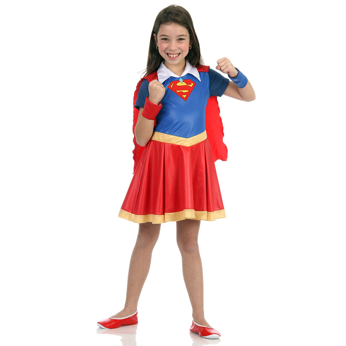 Fantasia Super Mulher Infantil -  DC Super Hero Girls - Original P / UNICA