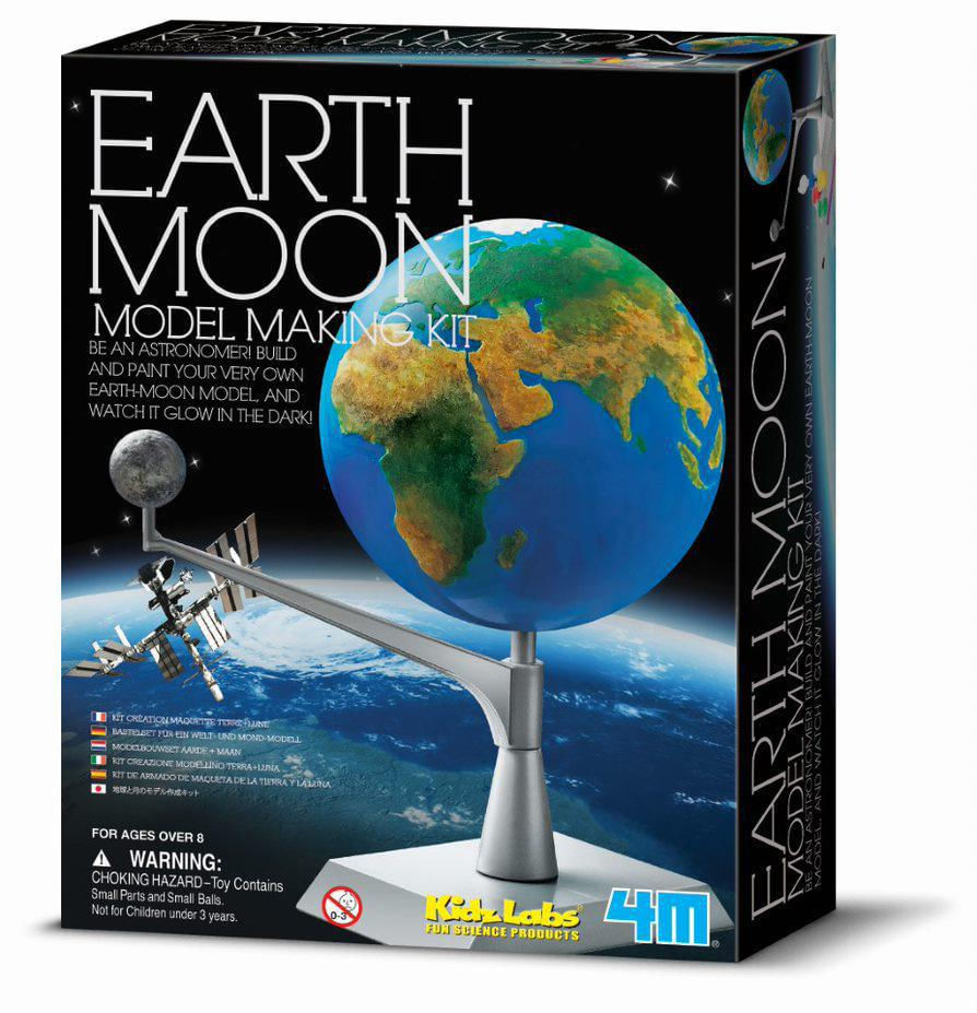 Modelo Terra Lua - Brinquedo Educativo - 4M - Kidzlabs