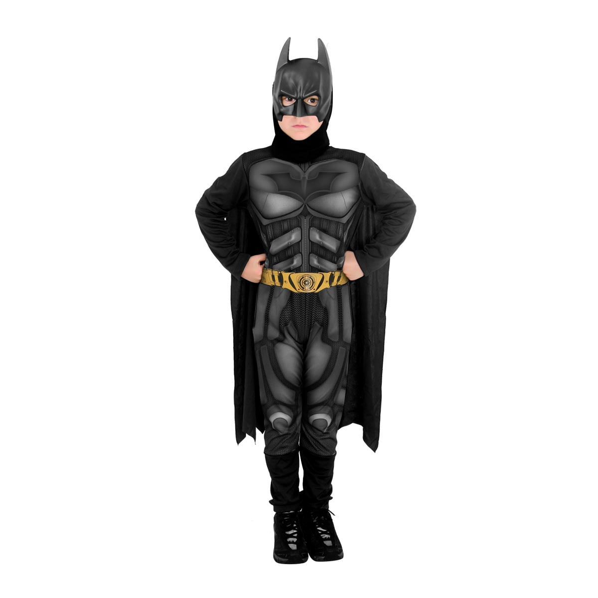 Fantasia Batman Infantil Standard - O Cavaleiro das Trevas Ressurge P / UNICA