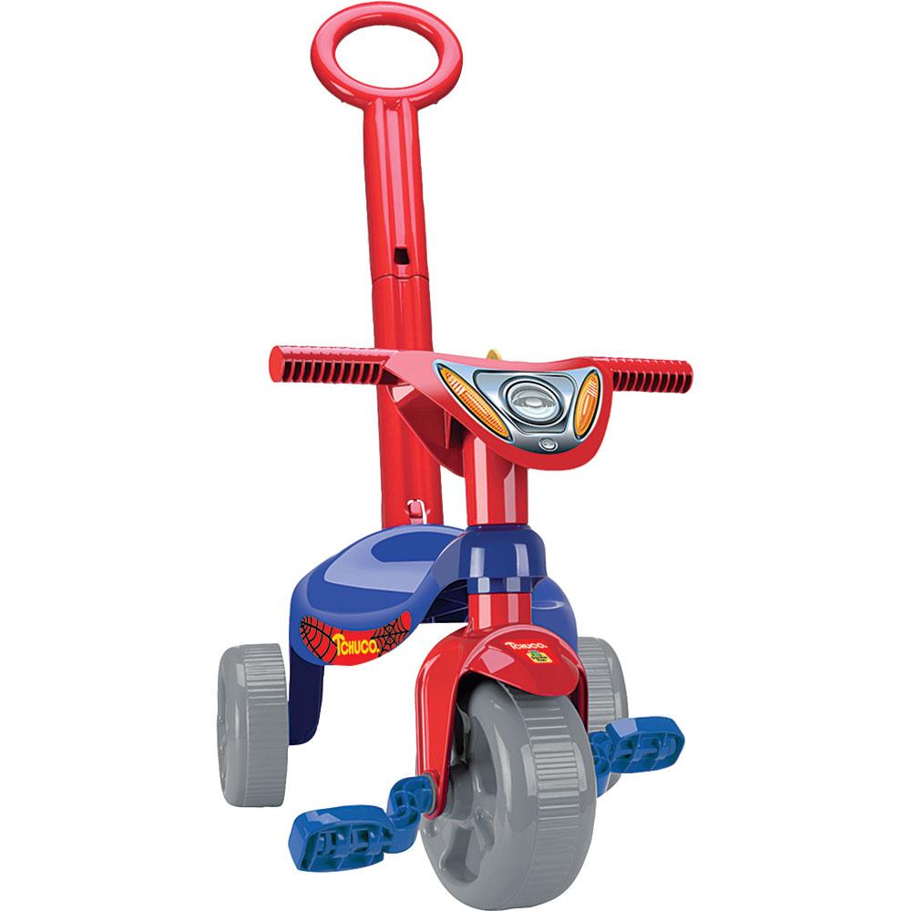 Triciclo com Haste Super Teia Samba Toys Heróis 601