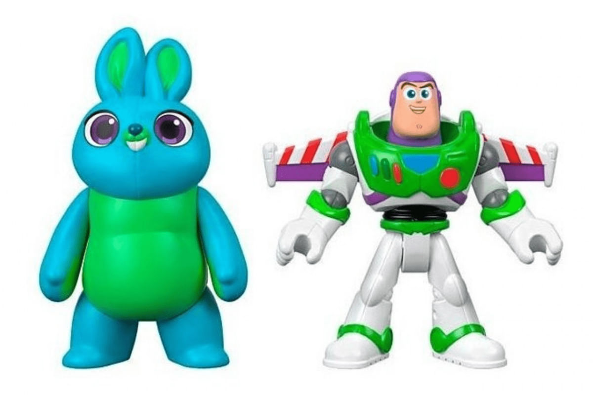 Kit De Figuras Imaginext 4 Bunny E Buzz Lightyear Toy Story Gbg91
