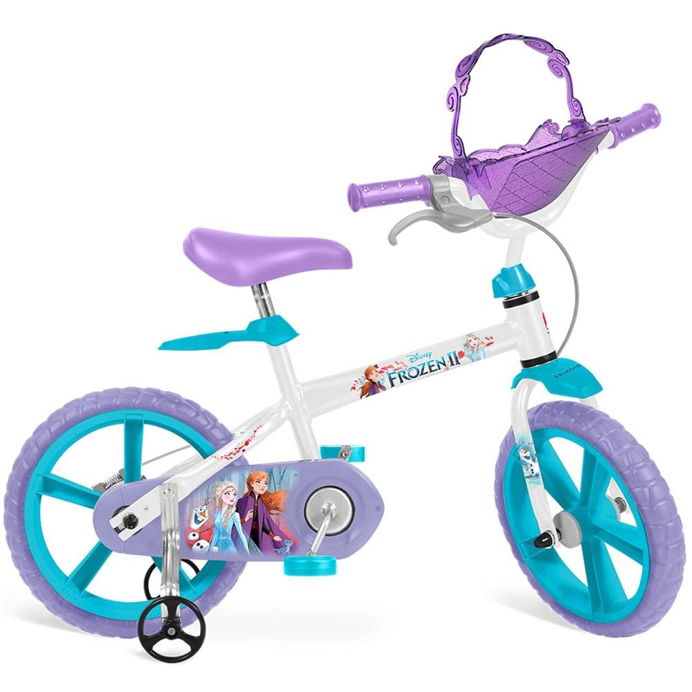 Bicicleta Infantil Aro 14 Frozen Bandeirante Disney 2498