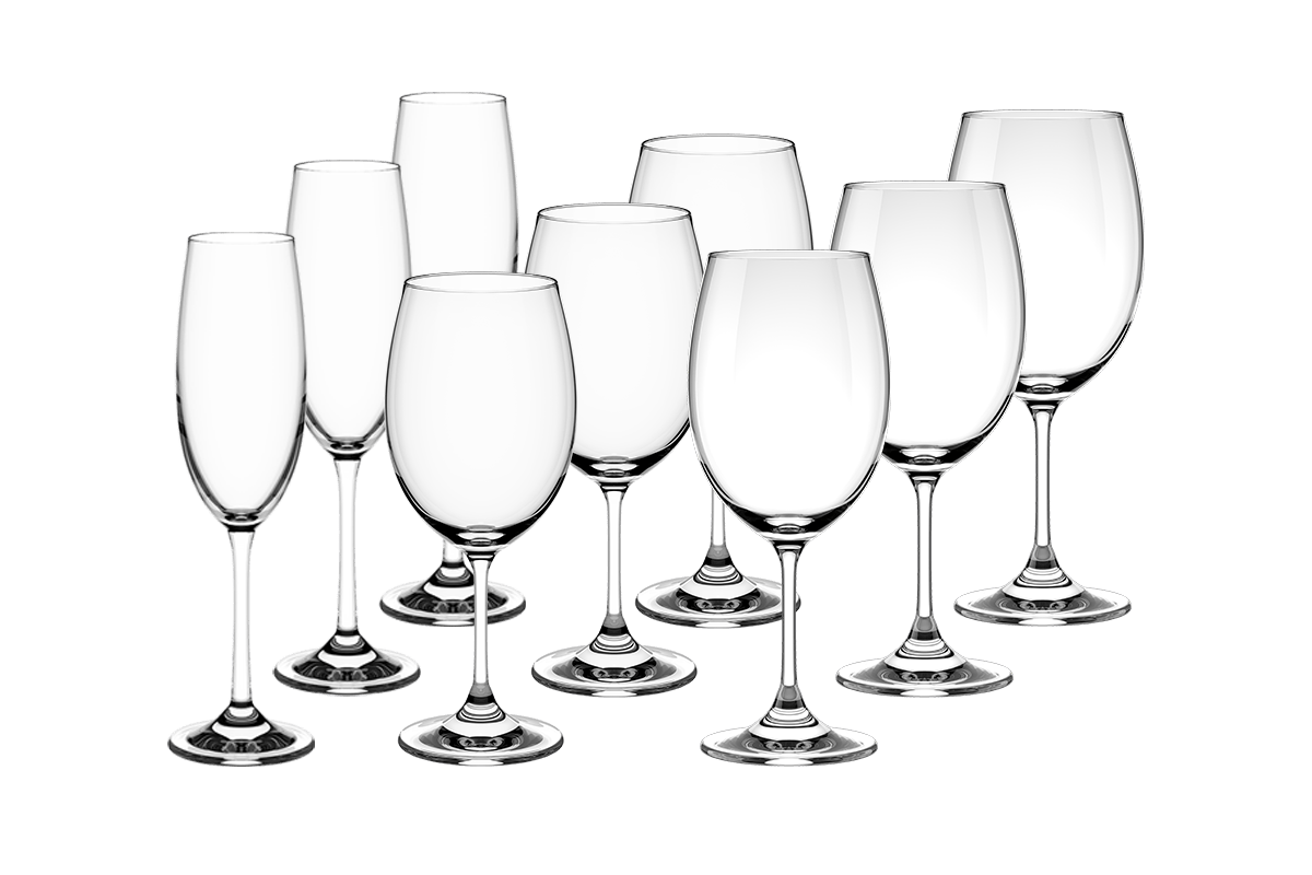 Conjunto 18 Taças para Espumante e Vinho Haus Concept Conjunto 18 peças - Haus
