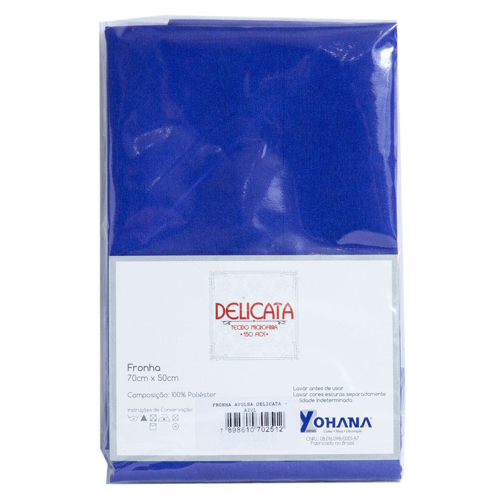 Fronha 50x70cm Microfibra Yohana Delicata Azul