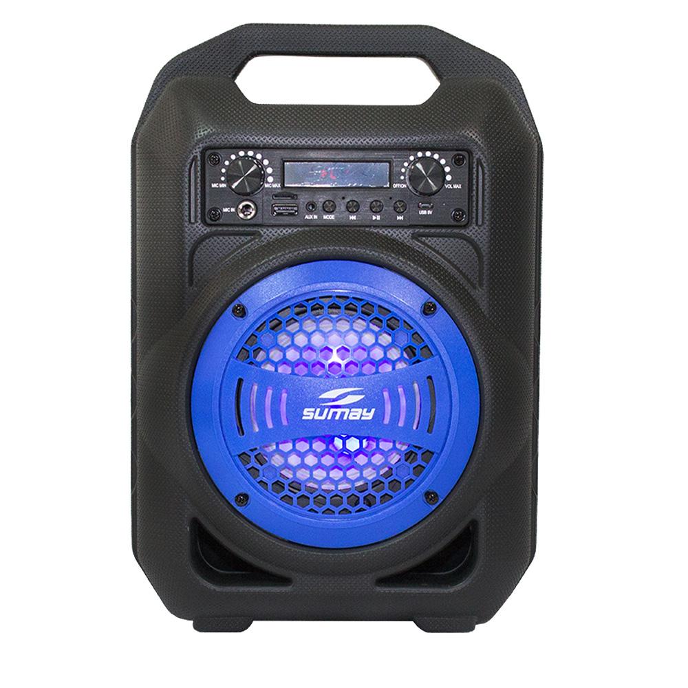 Caixa Acústica Bluetooth 30W Sumay Gallon Music SMCSP1301 Azul