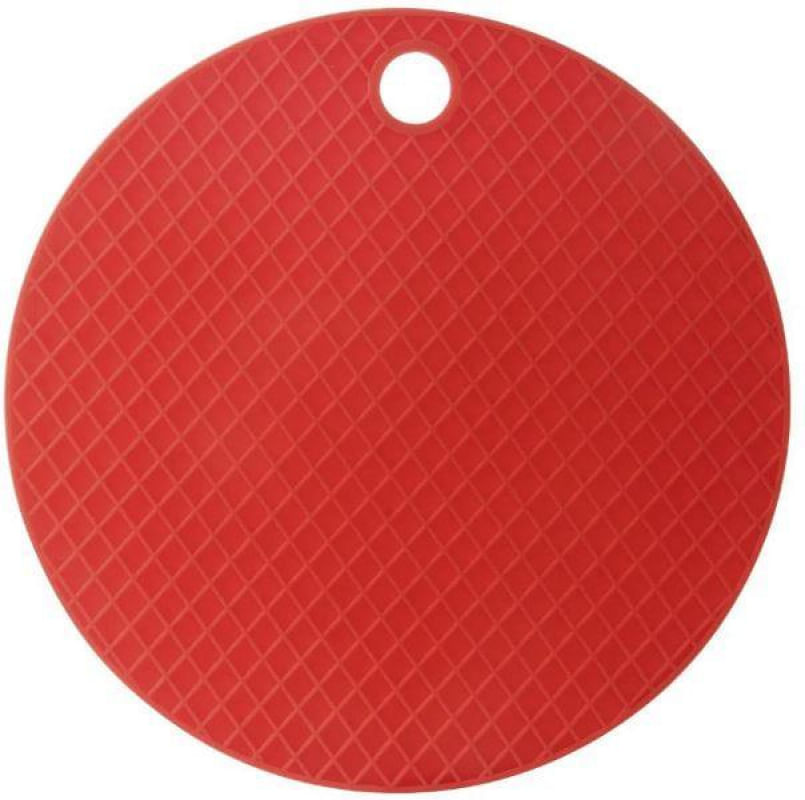 Descanso de Panela Redondo de Silicone Vermelho 20x20 cm - Mimo Style - SN1057