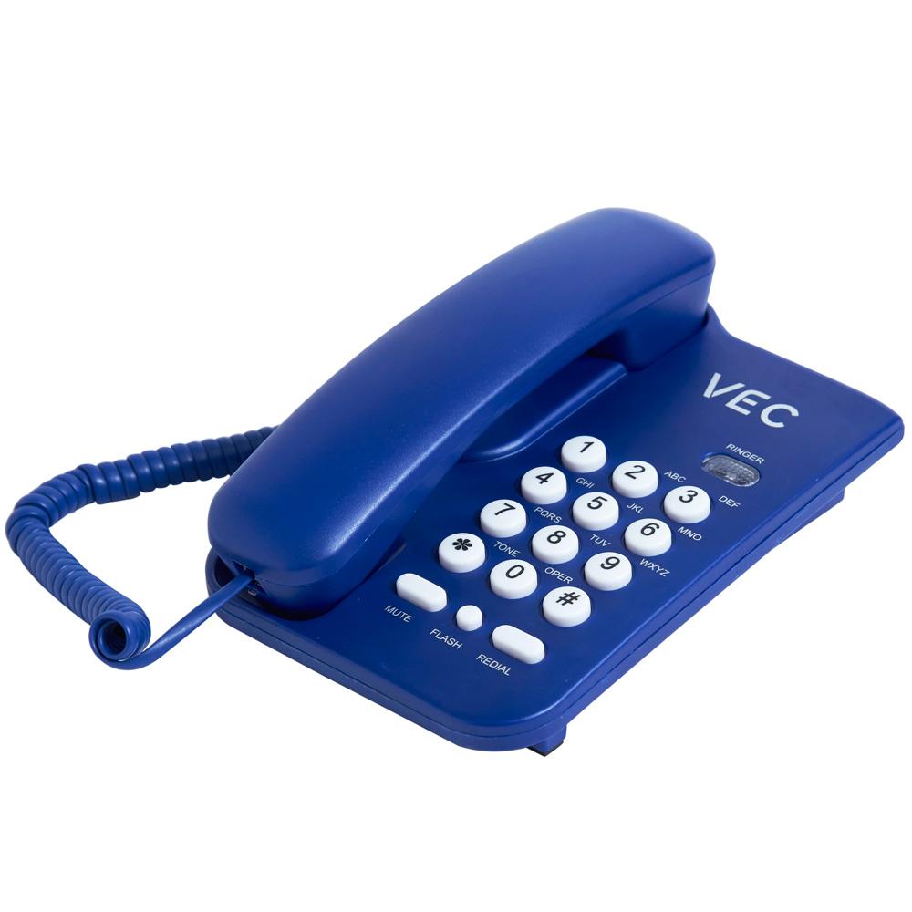Telefone com Bloqueador Vec KXT3026 Azul