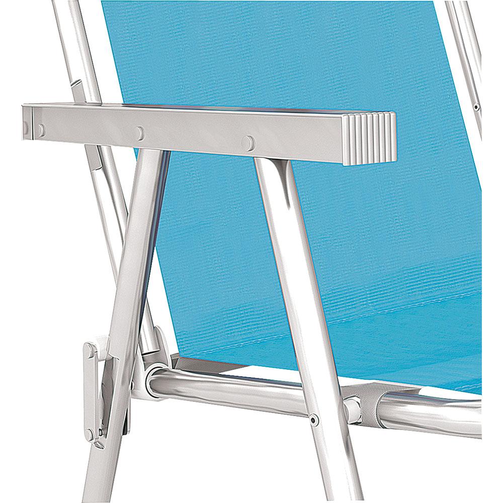 Cadeira de Praia Alta Alumínio Conforto 2160 Mor Sortida