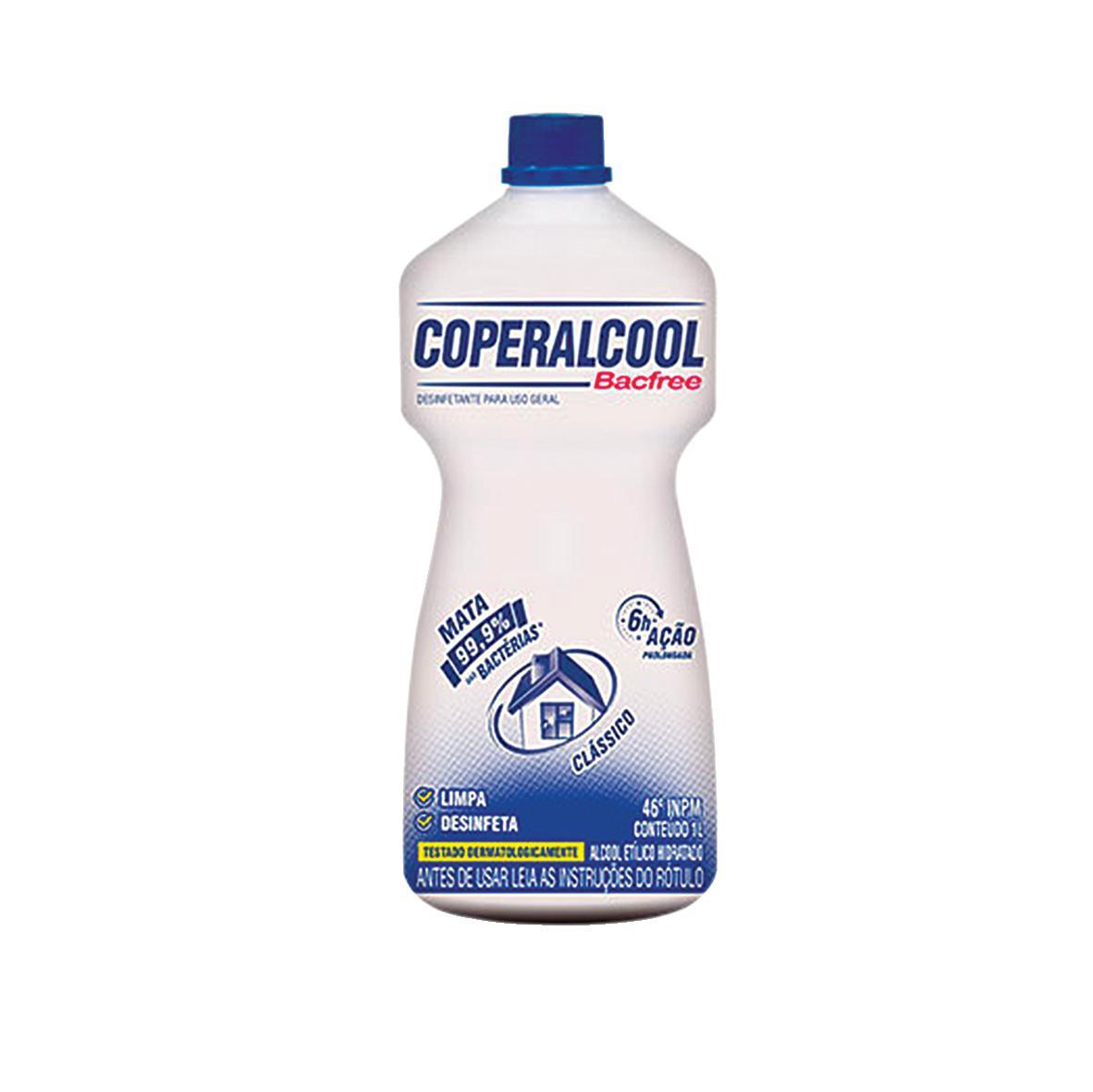 Álcool Líquido 1L 46% Bacfree Coperacool