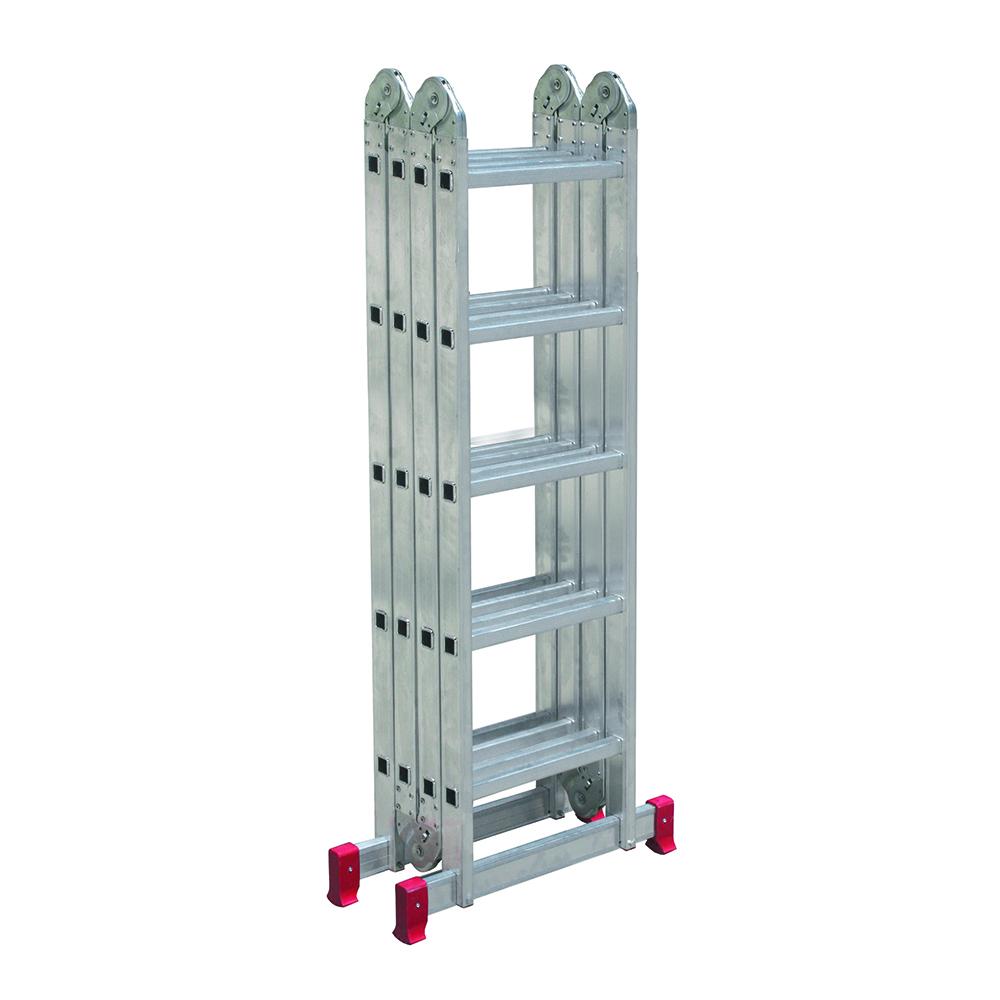 Escada Articulada 13 posições em alumínio - 4x5 - 20 Degraus