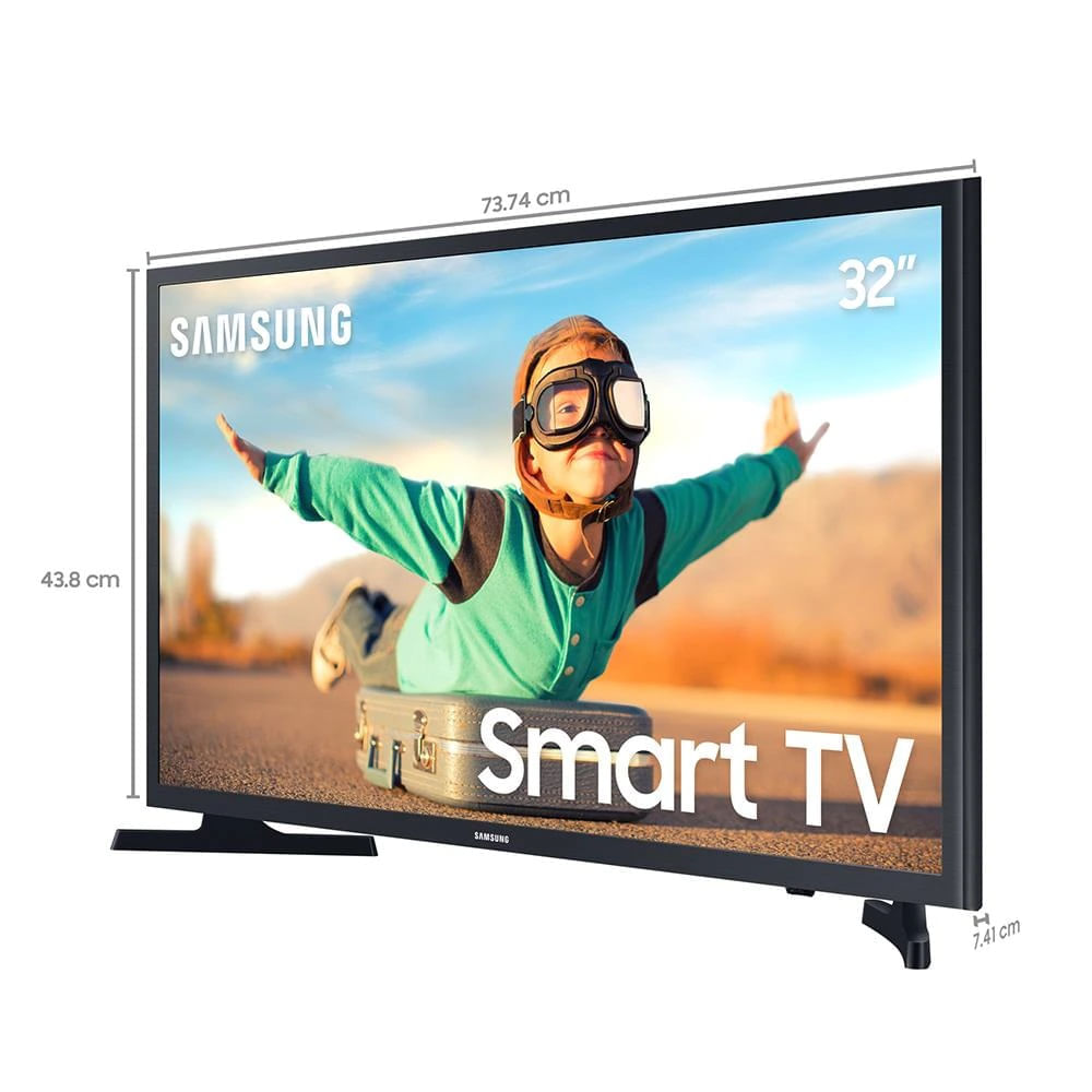 Smart TV Samsung 32" HD UN32T4300AGXZD Tizen HDMI USB Wi-Fi