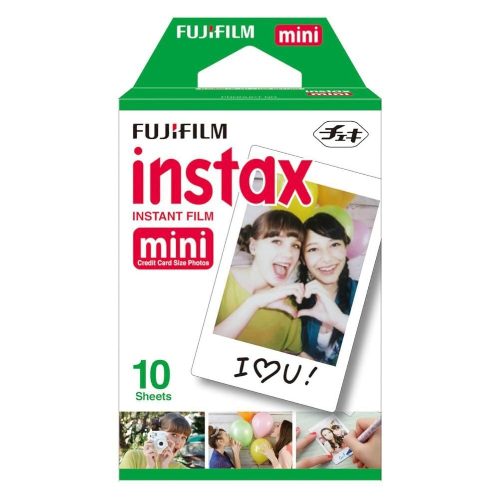 Filme Instantâneo Fujifilm Instax Mini com 10 Fotos Branco