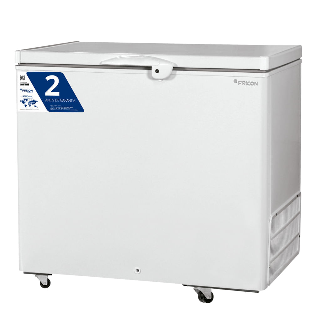 Freezer Horizontal Dupla Ação Porta Cega 311 Litros Fricon HCED311-1C000 Branco 127V
