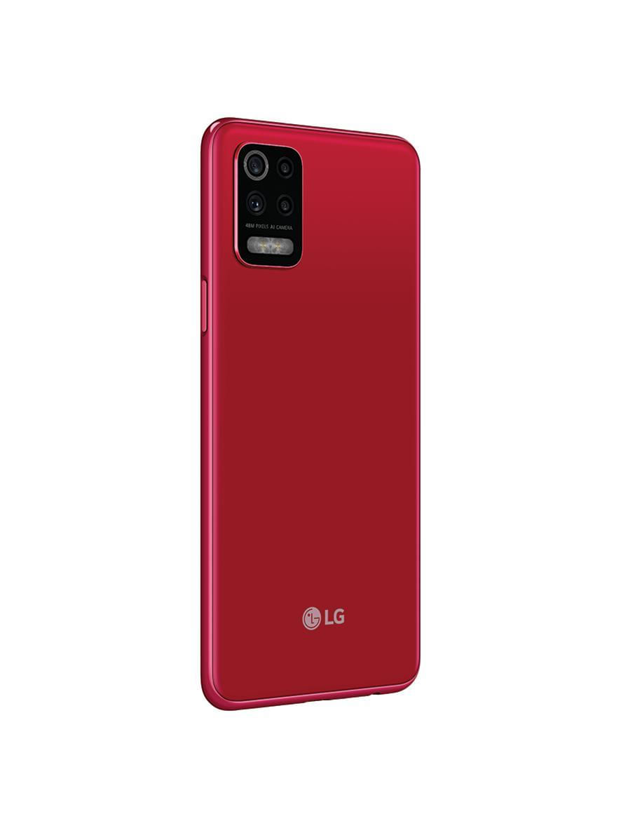 Smartphone LG K62 LMK520BMW 64GB Dual Chip Tela 6.6" 4G WiFi Câmera Quad 13MP+5MP+2MP+2MP Vermelho