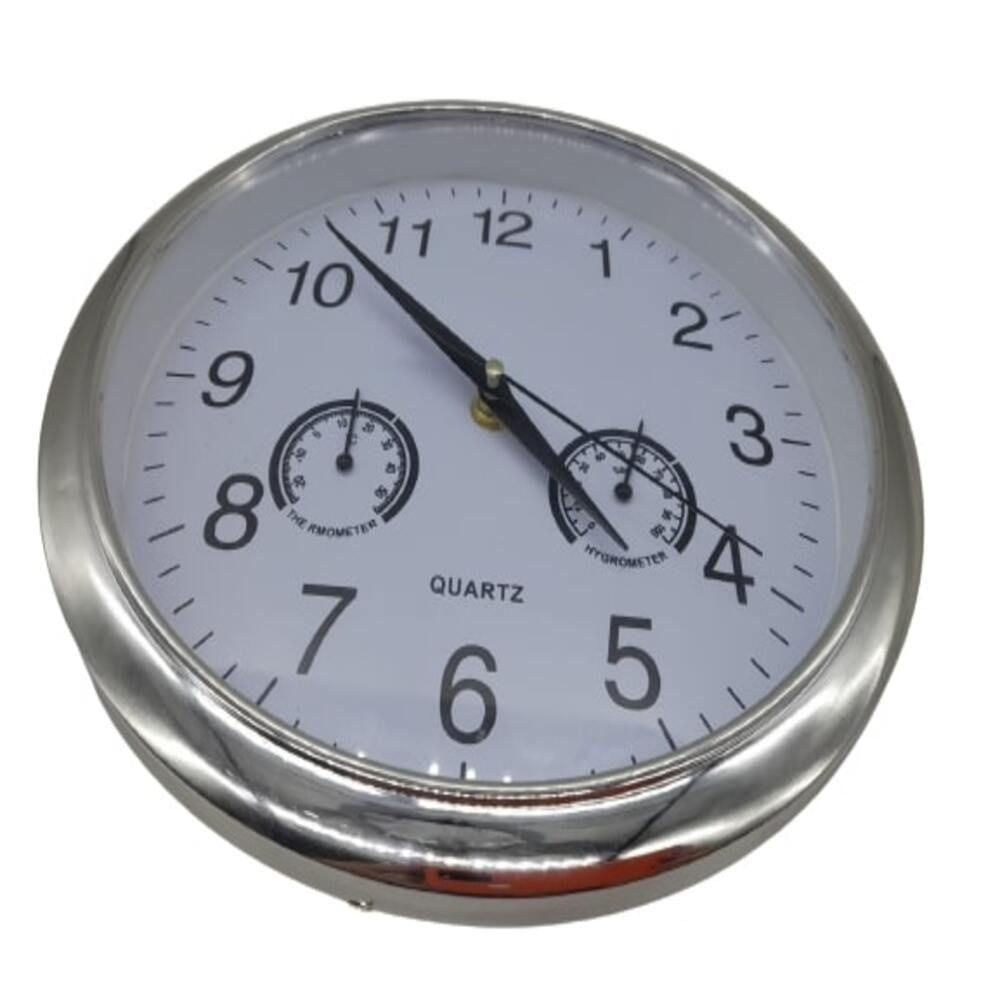 Relógio De Parede Aluminio Decorativo Vintage