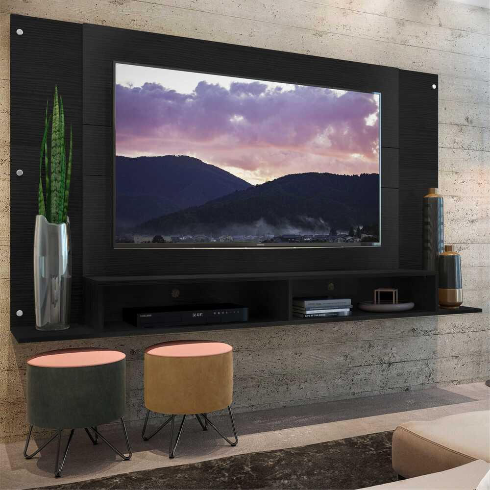 Painel Tókio Multimóveis TV de até 60 Polegadas Preto