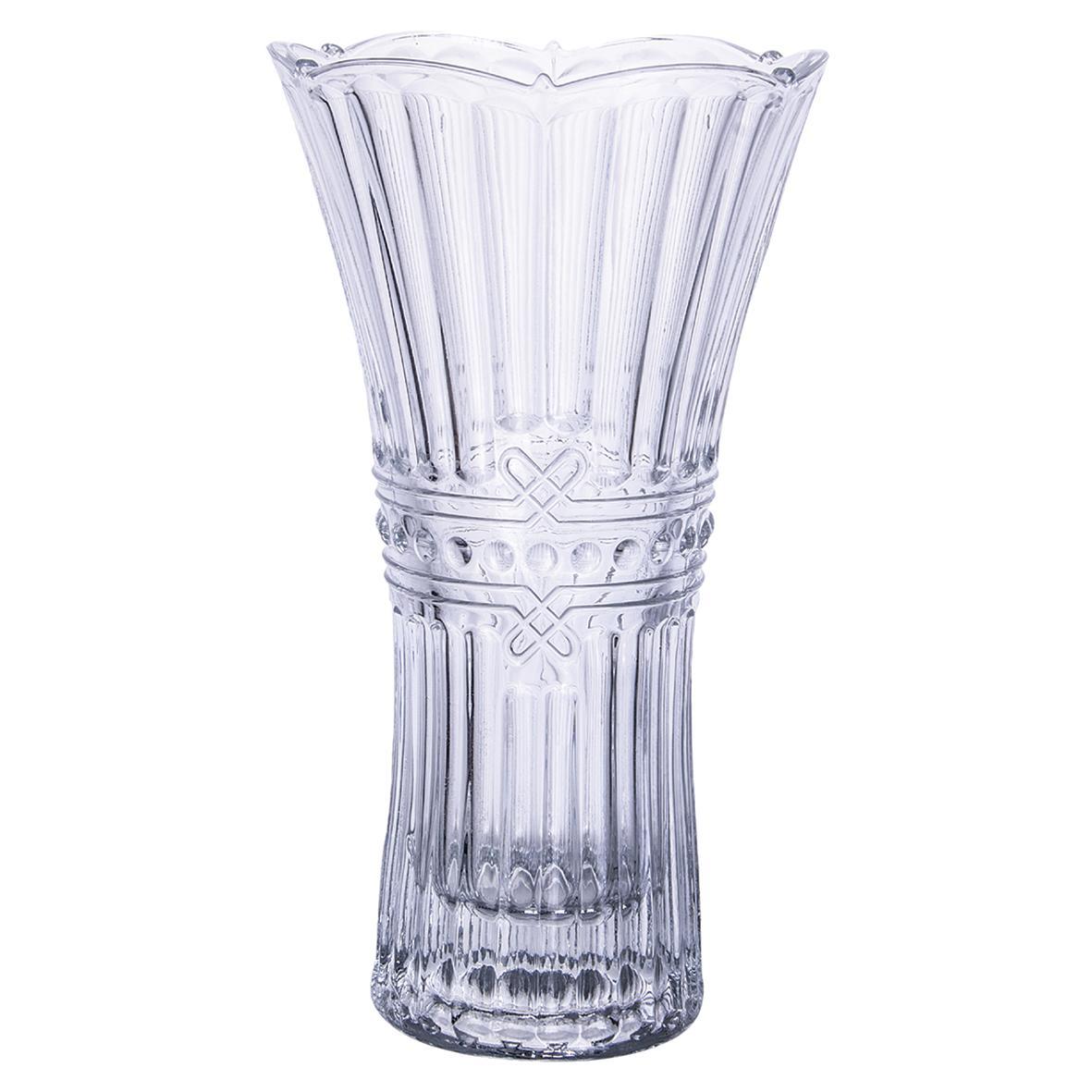 Vaso de Vidro Floreiro 24cm FullFit Cristal Fratello 26087