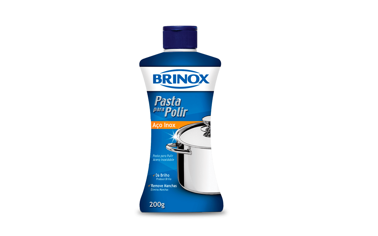 Pasta para Polir Aço Inox 200 g - Brinox