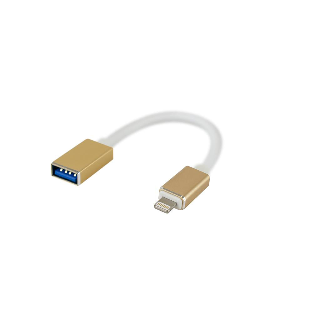 Cabo OTG EVUS Lightning Apple para USB 2.0 C-078 15CM