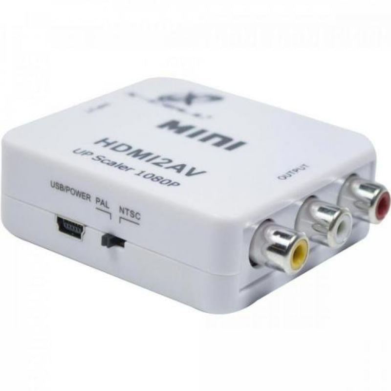Mini Conversor HDMI x AV XC-MC-01 Branco FLEX