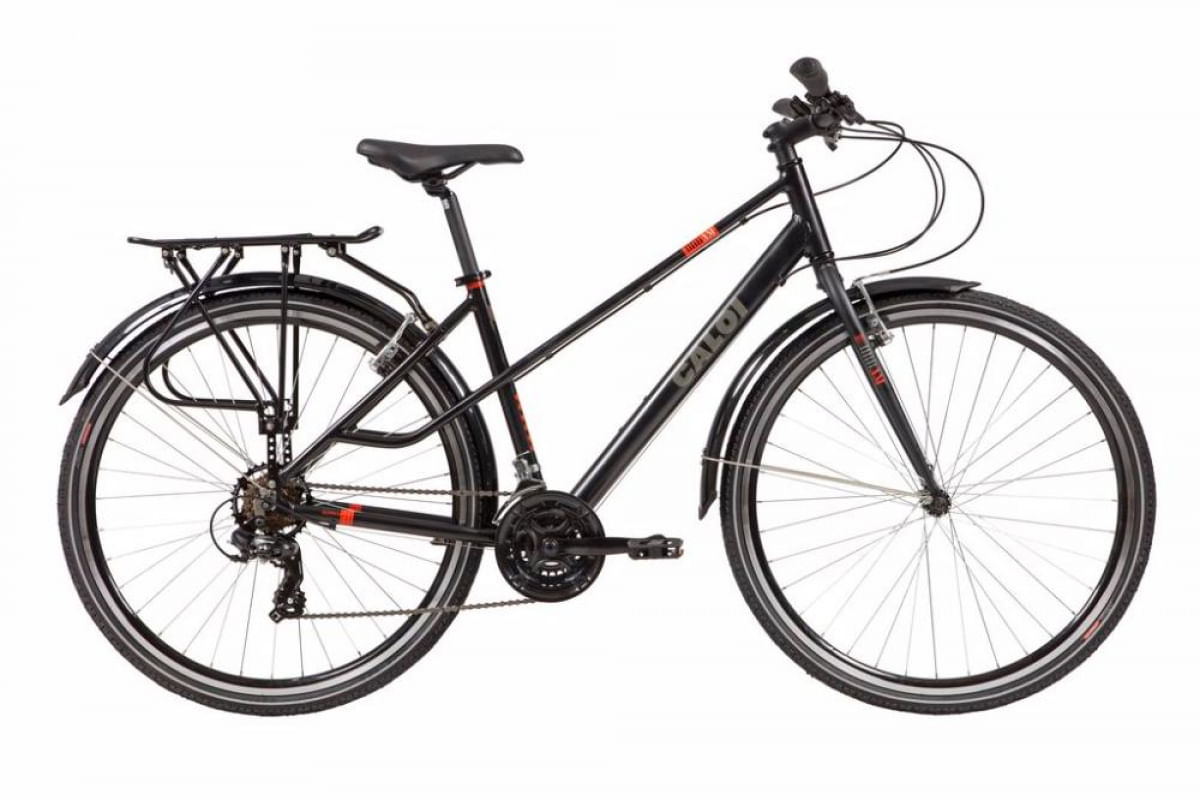 Bicicleta de Passeio Caloi Urbam 700 - Quadro Alumínio - 21 Velocidades - Preto