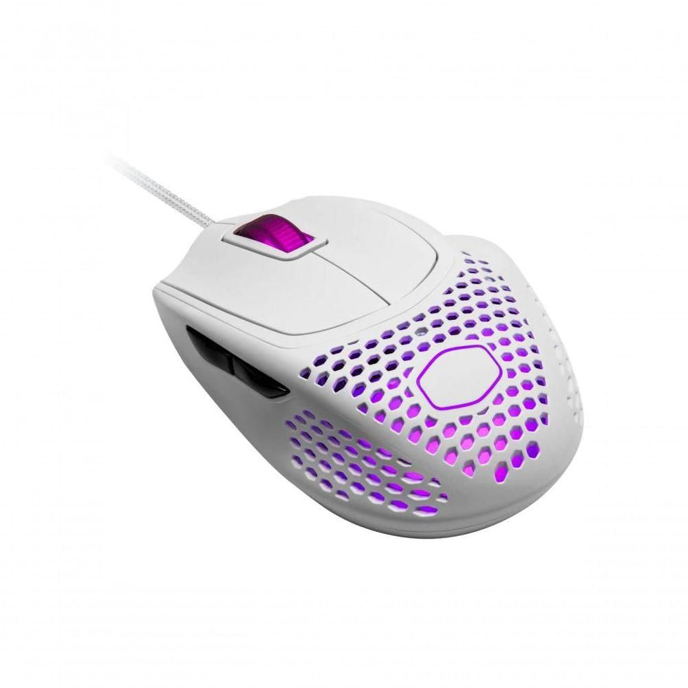 Mouse Gamer Cooler Master Mm720 Branco Mate Rgb Ultraleve Sensor Pixart Pmw3389 - Mm-720-wwol1