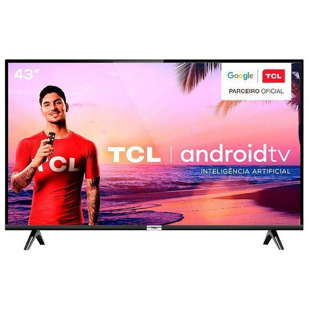 Smart Tv 43 Polegadas Full Hd Android Wifi 2 Hdmi 1 Usb 43s5300 Tcl Preto Bivolt Bivolt